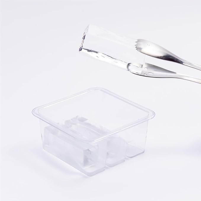 Collins Cube Storage Container (5 pk) - Craft Ice Storage Containers with Lids | Easily Stack and Store in Freezer | Compact and Robust | Keeps Cubes Fresh and Clear