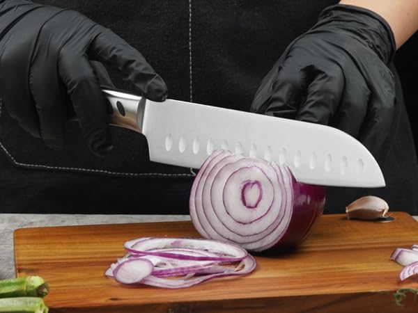 CHUSHIJI 3PCS kitchen knives set,kitchen knives,high carbon Stainless Steel Knife Set,8 Inch Chef Knife set,7 Inch Santoku Knife,5 Inch Utility Knife for BBQ or gifts