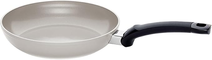 Fissler Ceratal Classic Ceramic 8 Inch Non-Stick Frying Pan, Warm Grey, Made without PFAS