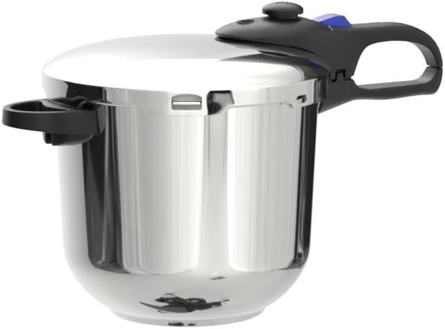 MAGEFESA Favorit 6.3 Qt Pressure Cooker, 18/10 Stainless Steel Fast Cooker for Quick & Healthy Meals, Induction Compatible, Works on All Stovetops
