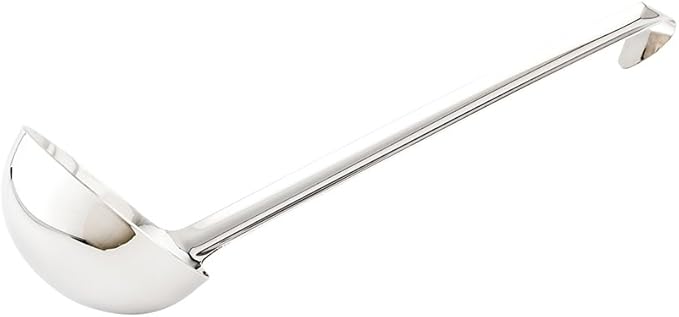 Restaurantware Met Lux 8 Ounce Portion Ladle 1 Multipurpose Portion Serving Spoon - Does Not Corrode Dishwashable Stainless Steel Portion Control Serving Utensil Premium