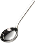 Thick Heavy ladle,18/10 Stainless Steel Scoop spoon for flour,soybeans,stews,and other liquid dishes 10 inch 1Pack