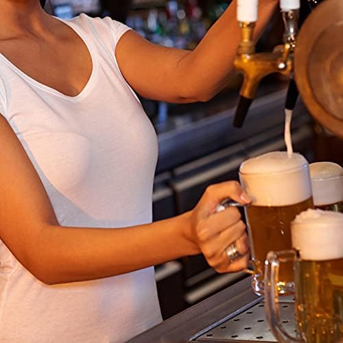 COKTIK 2 Pack Heavy Large Beer Glasses with Handle - 20 Ounce Glass Steins, Classic Beer Mug glasses Set