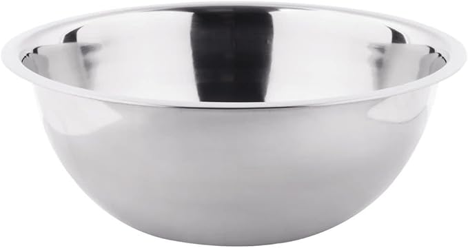 Betolla 8 Quart Stainless Steel Mixing Bowl – Medium Weight Flat Base Prep Bowl with Polished Mirror Finish for Baking, Cooking & Food Prep