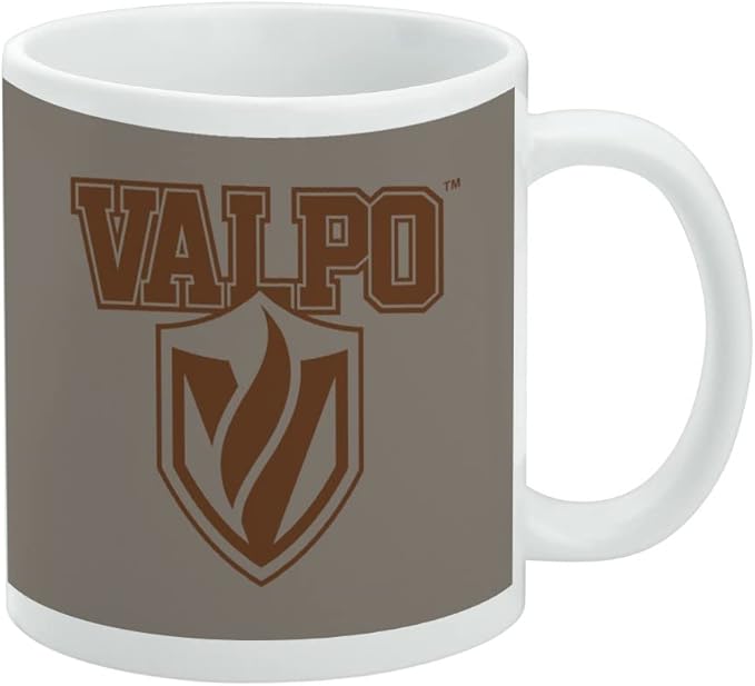 Valparaiso University Beacons Logo Ceramic Coffee Mug, Novelty Gift Mugs for Coffee, Tea and Hot Drinks, 11oz, White