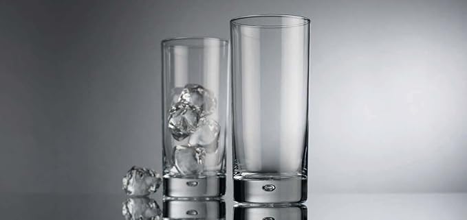 Glaver's Highball Drinking Glasses, Set of 6 Everyday Basic Glassware Set. 17 oz Tall Kitchen Glas Cups Uses for Bar Glasses Cocktail Water Juice Coffee