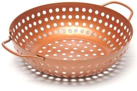 Outset QN70 Round Grill Wok, Copper Non-Stick