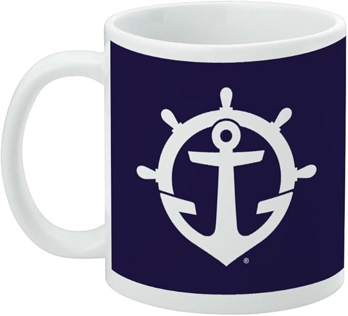 University of Portland Pilots Logo Ceramic Coffee Mug, Novelty Gift Mugs for Coffee, Tea and Hot Drinks, 11oz, White
