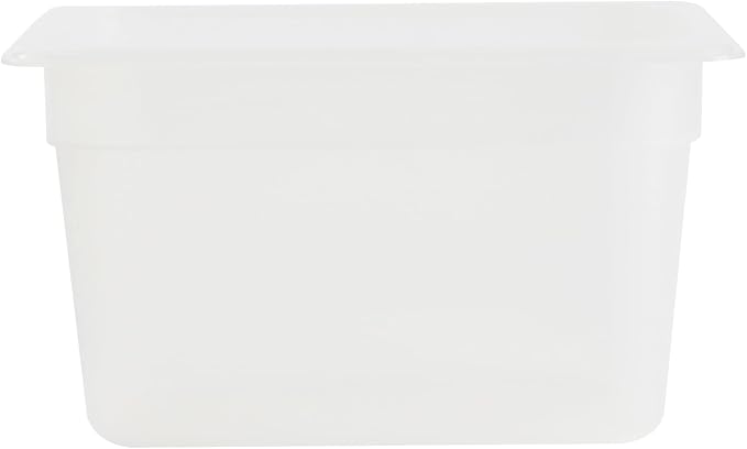 Restaurantware Food Storage Container 1 Pack of 10.3 x 6.2 x 5.9 Inches Plastic Stackable Storage Box White Reusable Label Container Dishwasher Safe For Restaurants And Kitchens