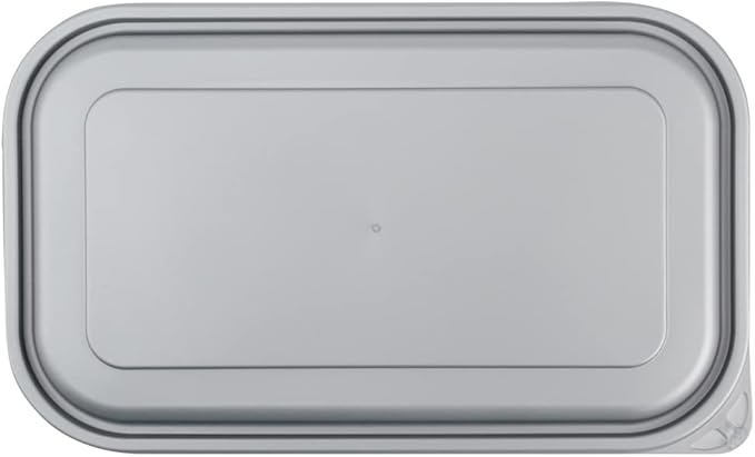 Restaurantware Futura 23.6 Ounce Meal Prep Containers With Lids 100 Microwavable To Go Containers - Inserts Sold Separately Disposable Silver Plastic Food Containers With Lids