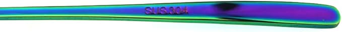 JASHII Mirror Polished Rainbow 30-Piece SUS304 Stainless Steel Flatware Set,Colorful Silverware Set Dinner Knife Fork Spoon Dessert Fork Salad Spoon Service for 6
