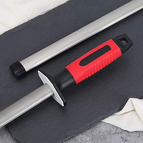 Kota Japan 12-inch Professional Diamond Rod with Carbon Steel Core Dual Grit Sharpener Stick - Coarse Diamond Honing & Fine Ceramic Polishing for Chef, Kitchen, Hunting Knives and other Tools