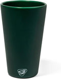 Silipint 16oz Silicone Pint Glass – Unbreakable BPA-Free Reusable Silicone Drinking Cup – Flexible Dishwasher Microwave & Freezer Safe – Stemless Glass for Water Coffee Smoothies (Forest Green)