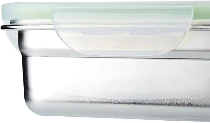 Set of 2 Stainless Steel Sandwich Containers - Food Grade Metal Base with a BPA Free Leakproof & Airtight Silicone Seal Lid. Great for Sandwiches, Snacks, Meal Prep & Food Storage - Blue/Green