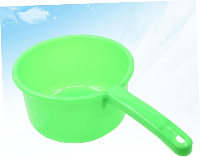 Healifty Large Plastic Water Scoop with Long Handle for Home and Kitchen Nonslip Grip Multipurpose Water Ladle for Bathing Watering Plants Household Dipper Color Random Random Color