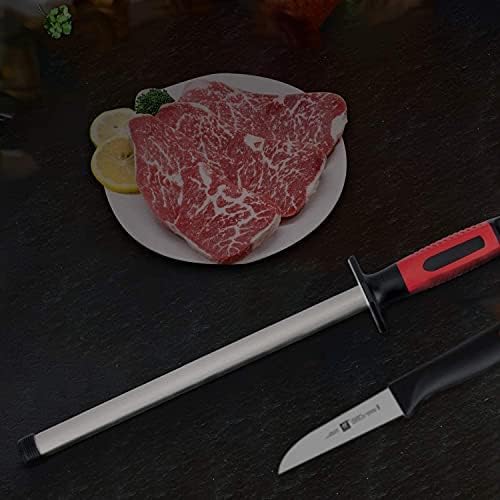 Kota Japan 12-inch Professional Diamond Rod with Carbon Steel Core Dual Grit Sharpener Stick - Coarse Diamond Honing & Fine Ceramic Polishing for Chef, Kitchen, Hunting Knives and other Tools