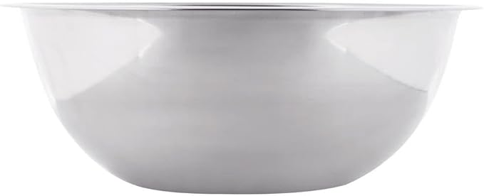 Betolla 8 Quart Stainless Steel Mixing Bowl – Medium Weight Flat Base Prep Bowl with Polished Mirror Finish for Baking, Cooking & Food Prep