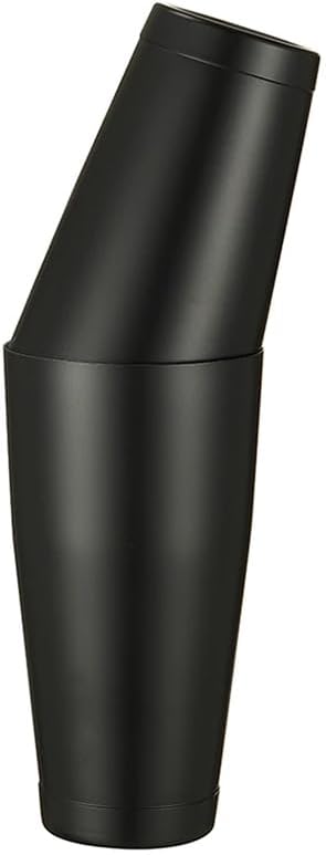 Boston Shaker Set, 28 Oz and 18 Oz Weighted Tins, Matte Black Stainless Steel, Hand Wash (Matte Black)
