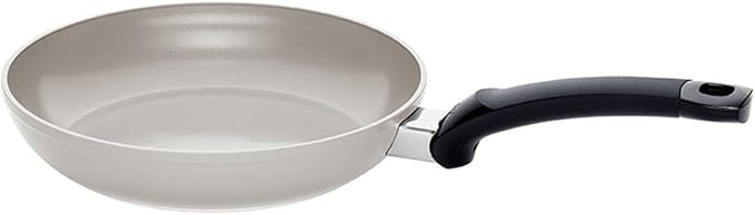 Fissler Ceratal Classic Ceramic 9.5 Inch Non-Stick Frying Pan, Warm Grey, Made without PFAS