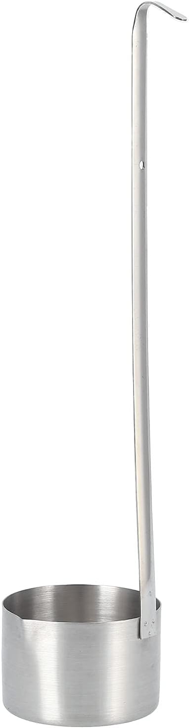 Wine Ladle Stainless Steel,8.5 oz Professional Pour Spout with Tail Hook for Oil & Vinegar (Blue)