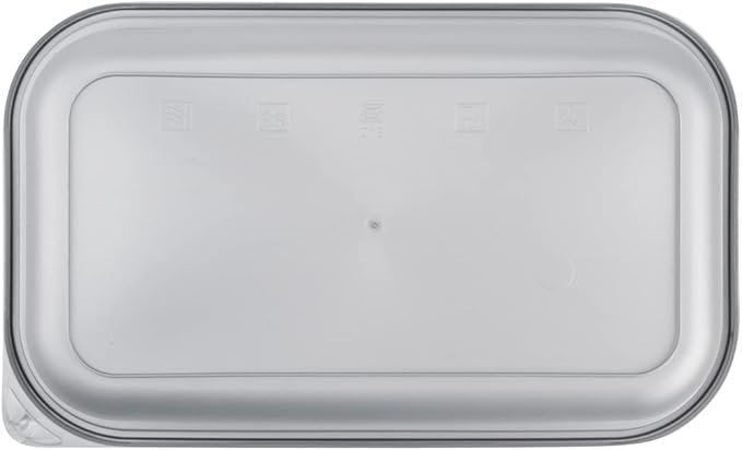 Restaurantware Futura 23.6 Ounce Meal Prep Containers With Lids 100 Microwavable To Go Containers - Inserts Sold Separately Disposable Silver Plastic Food Containers With Lids