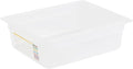 Restaurantware Food Storage Container 1 Pack of 12.7 x 10.3 x 3.9 Inches Plastic Stackable Storage Box White Reusable Label Container Dishwasher Safe For Restaurants And Kitchens
