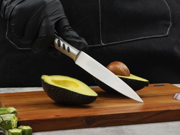 CHUSHIJI 3PCS kitchen knives set,kitchen knives,high carbon Stainless Steel Knife Set,8 Inch Chef Knife set,7 Inch Santoku Knife,5 Inch Utility Knife for BBQ or gifts