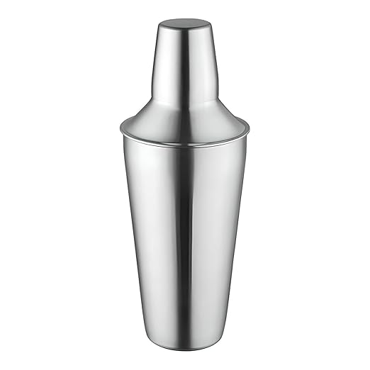 OCS Parts 3-Piece Stainless Steel Cocktail Shaker | 16-Ounce | Makes Perfect Mixed Drinks, Cocktails, and Coffees