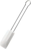 Rosle Stainless Steel & Silicone Flexible Spatula, 10-inch,White