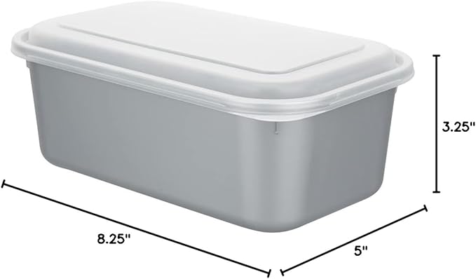 Restaurantware Futura 43.9 Ounce Meal Prep Containers With Lids 100 Microwavable To Go Containers - Inserts Sold Separately Disposable Silver Plastic Food Containers With Lids