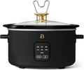 Beautiful 4-Quart Slow Cooker with Touch-Activated Display, Programmable Digital Controls, Removable Non-Stick Pot, Keep Warm Function