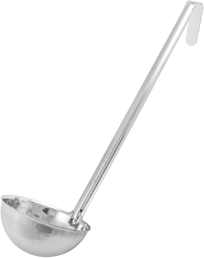 2-Pack Stainless Steel Ladle, 8 oz – Flatware Serving Utensils for Stirring, Portioning, and Serving Soup, Sauce, and Gravy