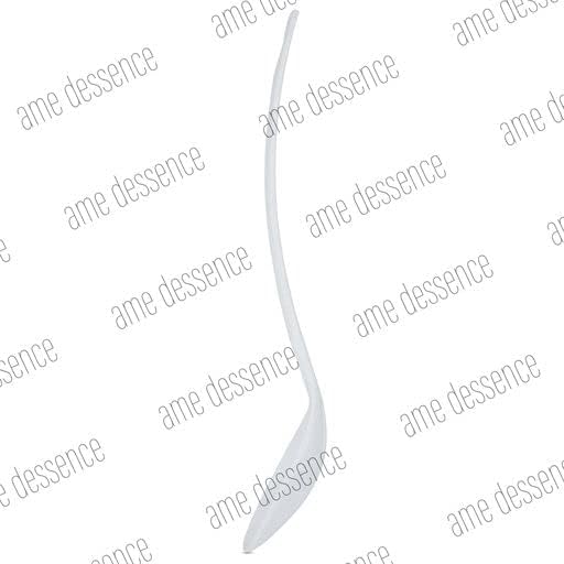 AME D'ESSENCE 12" Melamine Solid Spoon White Durable and Versatile Kitchen Tool Perfect for Stirring Mixing Serving Scratch-Resistant and Non-Stick Surface Ergonomic Handle for Comfortable Grip