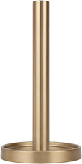 Ivilon Countertop Paper Towel Stand - Steady and Easy Tear - Fits All Paper Towel Rolls - Warm Gold
