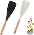 Cedar and Ash Spoon, Cedar and Ash Spoonula, Multifunction Spatula Cooking Spoon for Mixing, Scoop and Scrape (2, Mix)