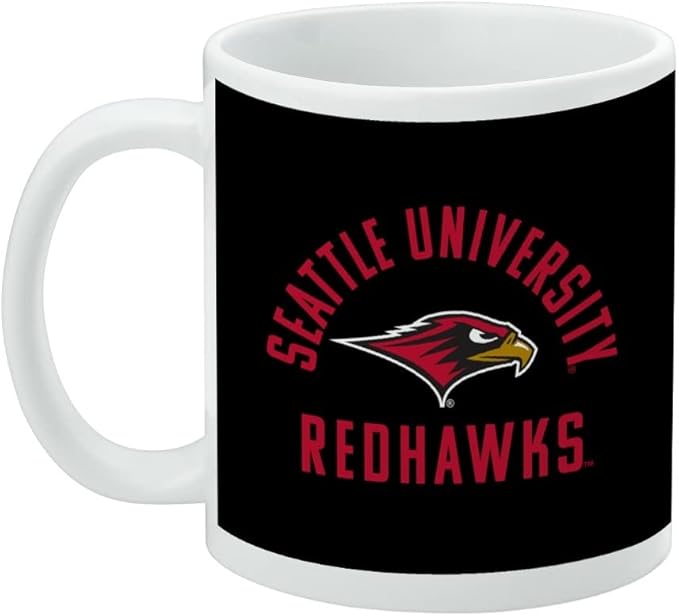 Seattle Redhawk Ceramic Coffee Mug, Novelty Gift Mugs for Coffee, Tea and Hot Drinks, 11oz, White