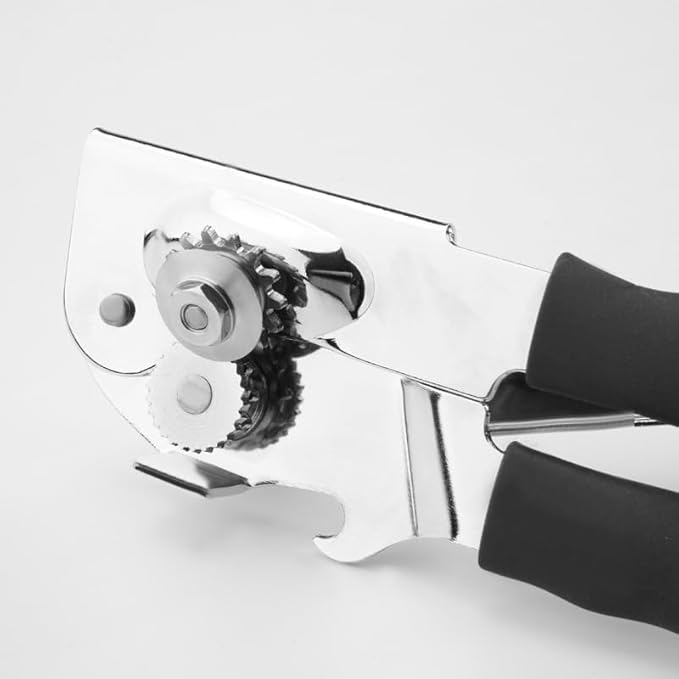 Manual Can Opener Heavy Duty Stainless Steel Handheld Can Opener for Seniors, Smooth Edge Safe Cut Kitchen Tool for Home Cooking Use