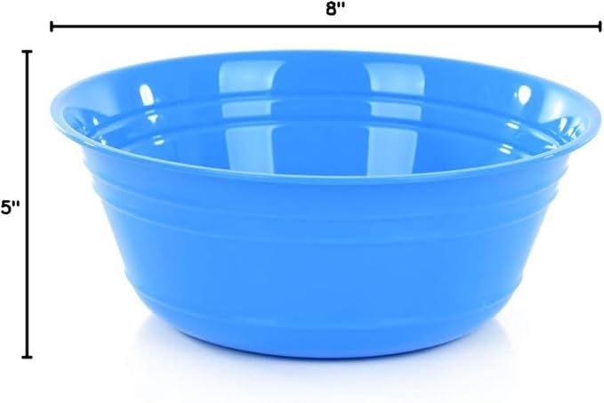 Mintra Home Snack Bowls (Medium 6pk (1.8L), Blue)