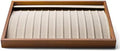 Oirlv Wood 13 Grids Necklace/Bracelet/Pendant Display Tray Jewelry Drawer Organizer Stackable Jewelry Trays (Creamy-white)