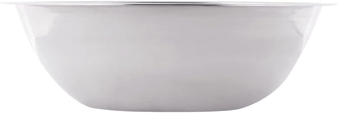Betolla 5 Quart Stainless Steel Mixing Bowl – Medium Weight Flat Base Prep Bowl with Polished Mirror Finish for Baking, Cooking & Food Prep