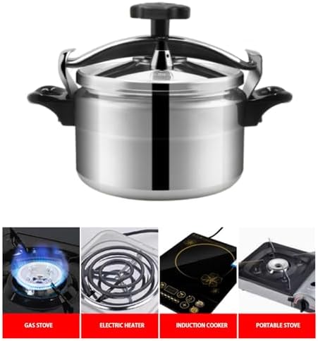 AUNMAS Pressure Cooker, Explosion Proof Can Cooker with Double Bottom Stovetop Pressure Cooker for Gas Stove Induction Cooker (4L)