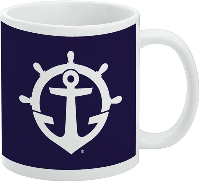 University of Portland Pilots Logo Ceramic Coffee Mug, Novelty Gift Mugs for Coffee, Tea and Hot Drinks, 11oz, White