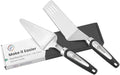 Pie Server Spatula and Cake Slicer Set with Luxury Gift Box, Black Stainless Steel Set - Kitchen Essentials for Cutting & Serving Desserts, Lasagna-Great for Anniversary, Christmas Spatula pie gadgets