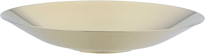SANQIAHOME 18/8 Staniless Steel Large Serving Bowls,35cm/13.8 in,mixing-bowls pasta-bowls salad-bowls Gold