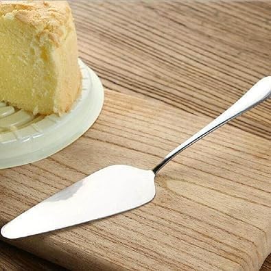 Silver Stainless Steel Cake Shovel, Stainless Steel Serrated Edge Cake Shovel, Cake Divider Knives, Pie Pizza Server Cake Cutter, Kitchen Baking Tools