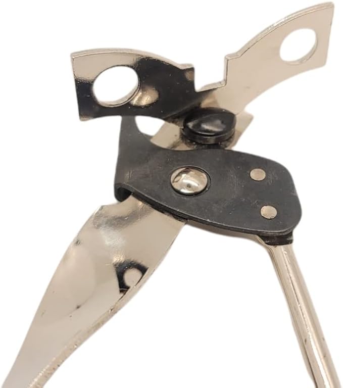 Handy Housewares Classic Compact Hand Held Metal Manual Can Opener with Built-In Bottle Top Remover (3)