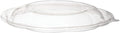 Eco-Products Compostable 18oz Salad Bowl Lids, Case of 300, Fits 18oz Round To Go Containers, Renewable PLA Material Made from Plants, Cold Foods, Clear, ASTM Compliant, BPI-Certified