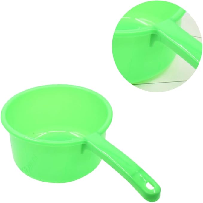 Healifty Large Plastic Water Scoop with Long Handle for Home and Kitchen Nonslip Grip Multipurpose Water Ladle for Bathing Watering Plants Household Dipper Color Random Random Color