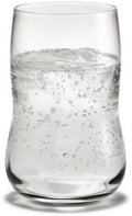 Holmegaard Future Tumbler, Clear, 4.7"H x 3.1"D, 12.5 oz, Set of 4, Designed by Peter Svarrer, Gift Box Included