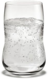 Holmegaard Future Tumbler, Clear, 4.7"H x 3.1"D, 12.5 oz, Set of 4, Designed by Peter Svarrer, Gift Box Included